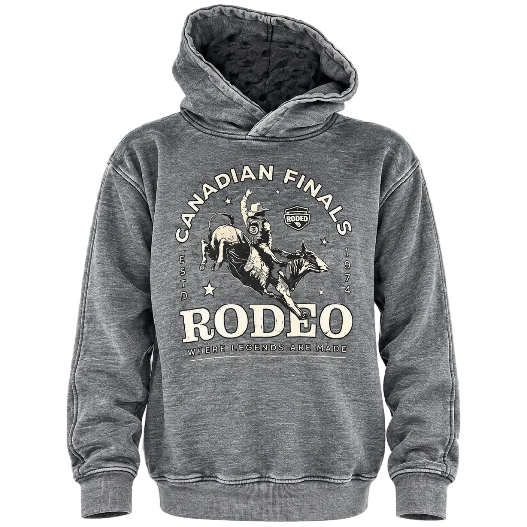 Sweat à capuche unisexe Canadian Finals Rodeo (CFR) avec taureau de rodéo