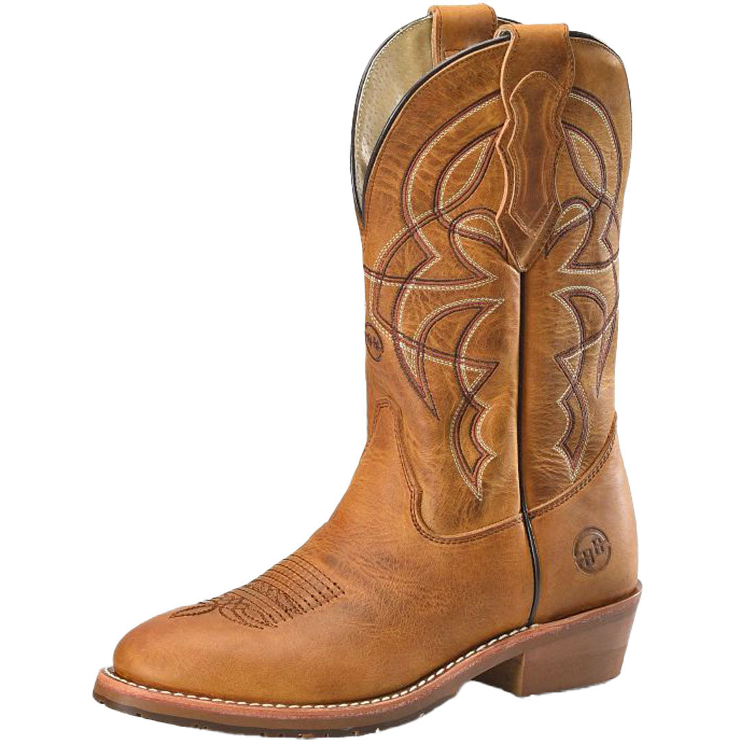 Bottes Cowboy Homme Double-H – Noir, Cuir, Taille US 12, Occidentales