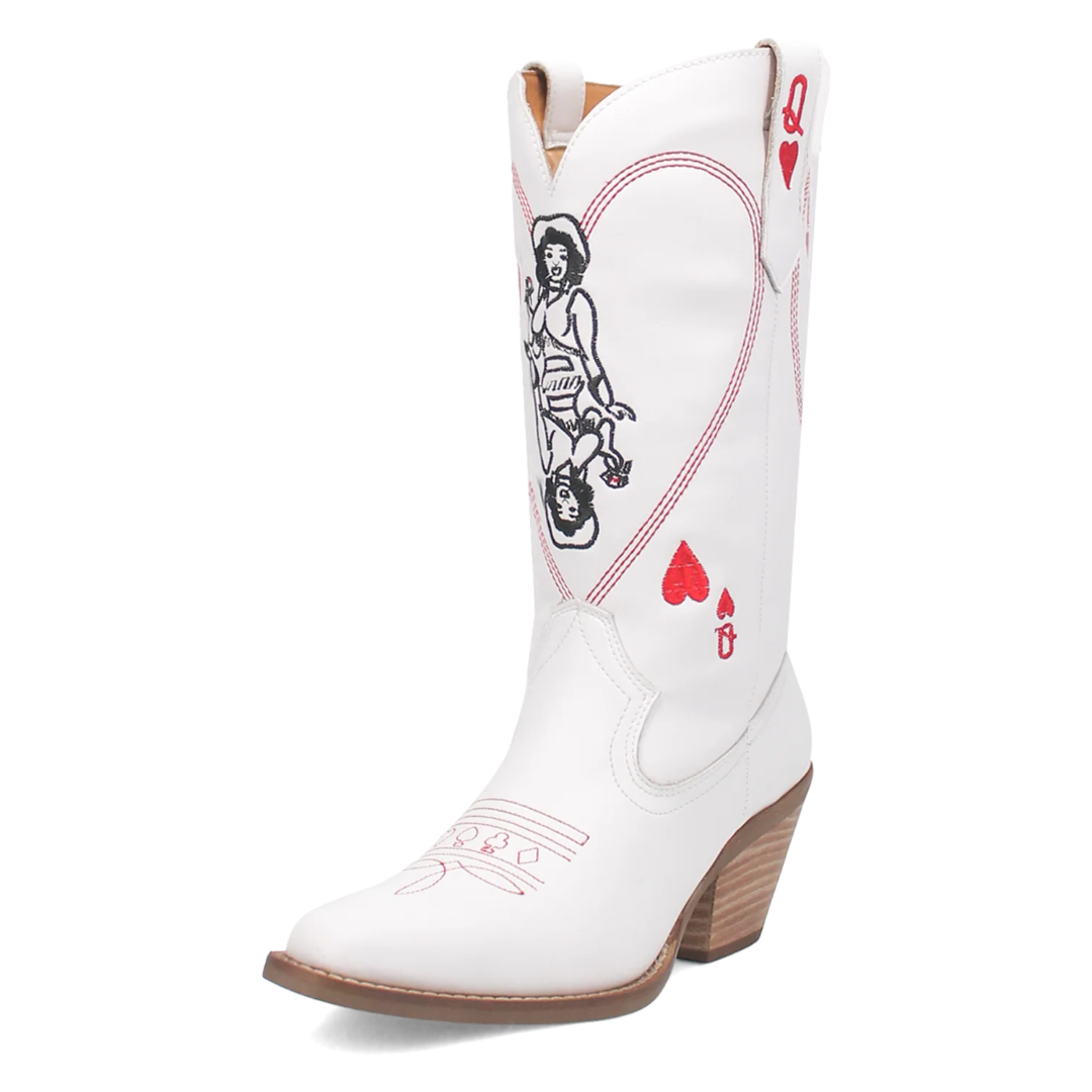 Dingo Women's Queen A Hearts Cowgirl Booties