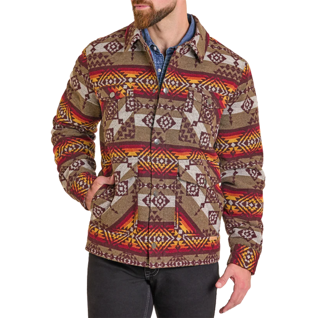 Veste Jacquard Laredo Aztec pour homme Powder River Outfitters