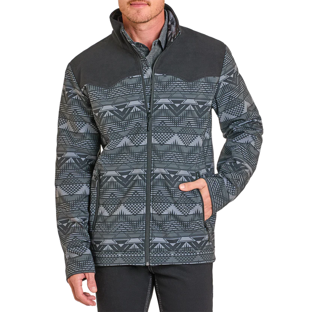 Panhandle Men's Silverton Aztec Printed Softshell Jacket
