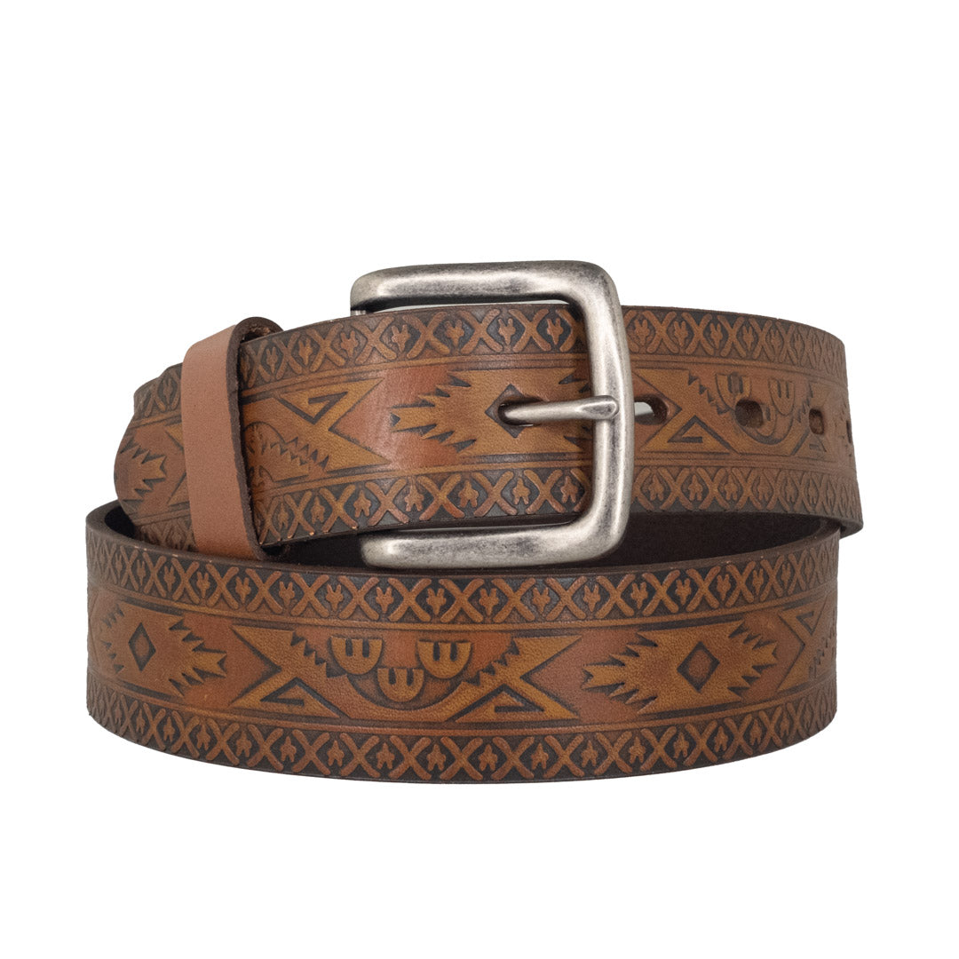 Spirit Leather Men's Navajo Brown Belt