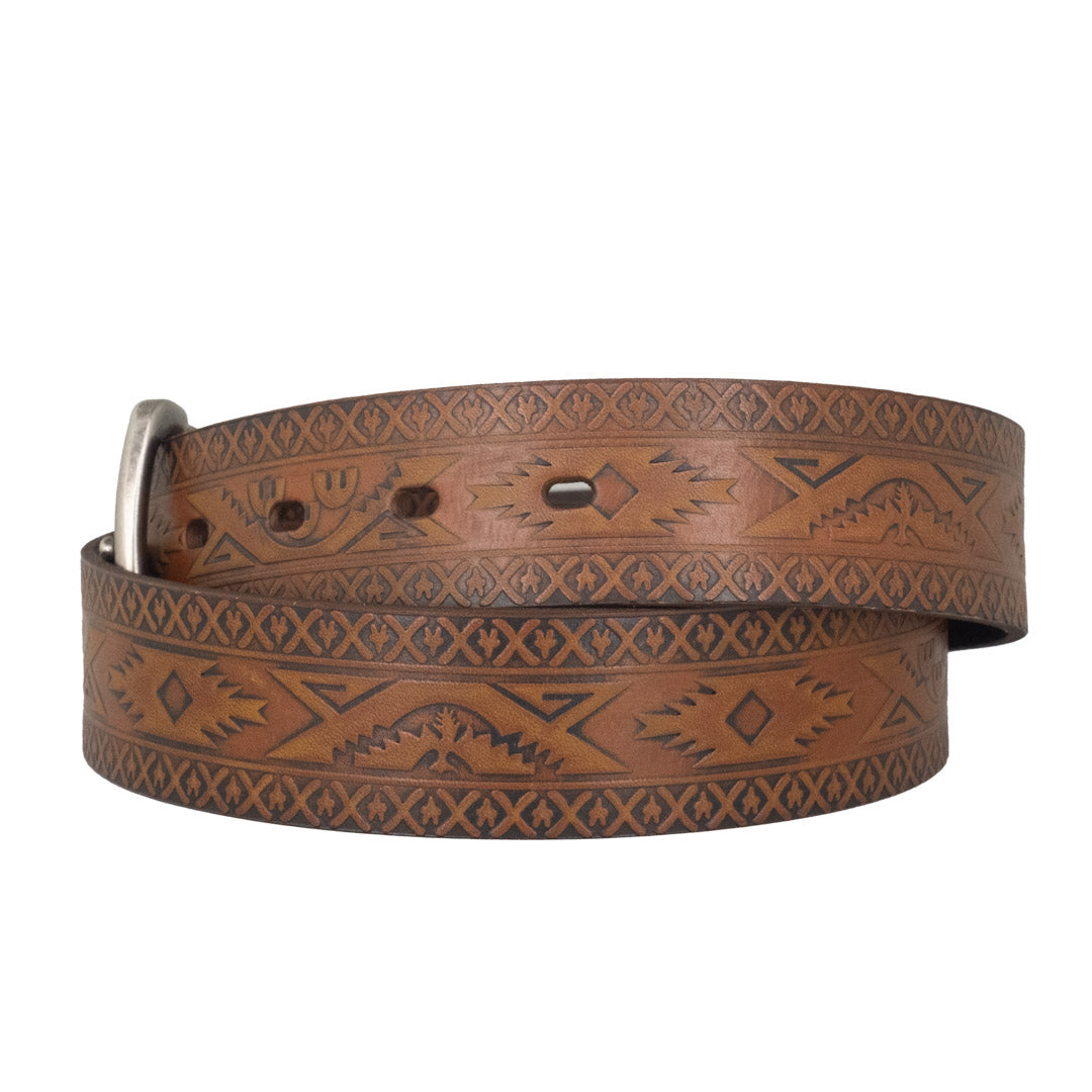 Spirit Leather Men's Navajo Brown Belt