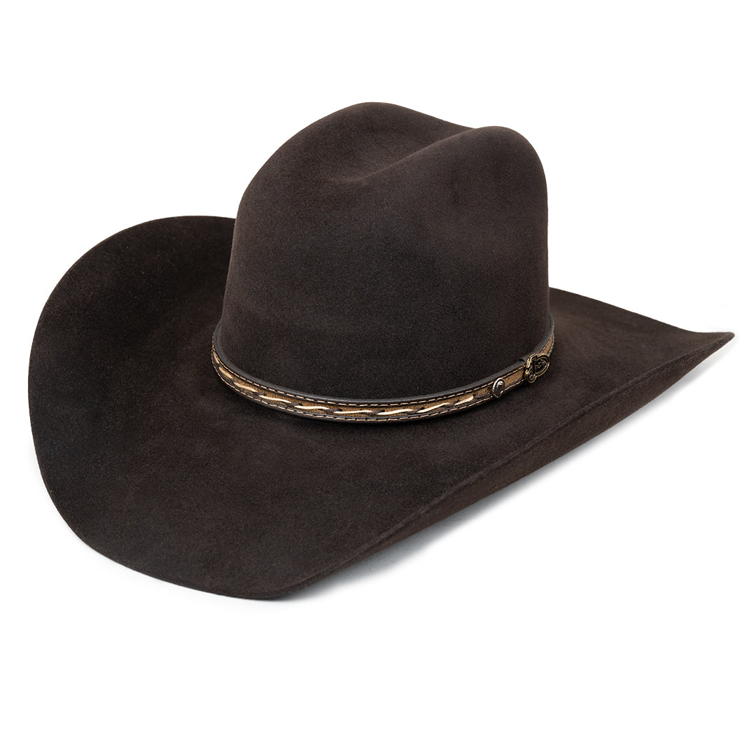 Justin Bent Rail Crowell 6X Fur Felt Cowboy Hat