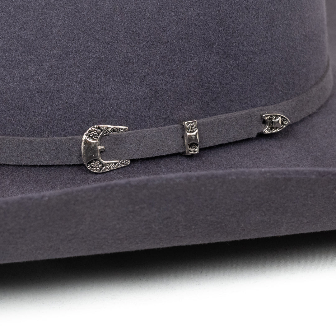 Justin Bent Rail Kermit 6X Fur Felt Cowboy Hat