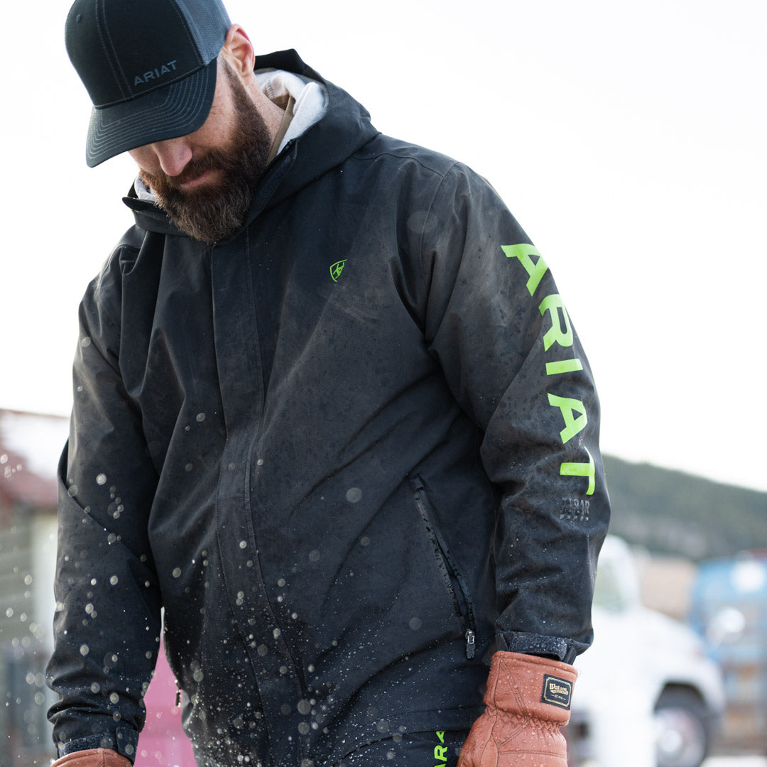 Veste imperméable Ariat Rebar Stormshell Logo pour homme