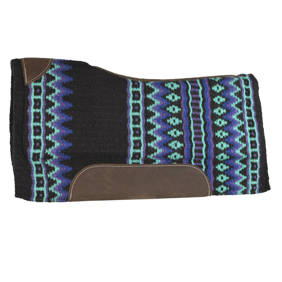 Tapis de selle Tough 1 Alamosa Felt Contour en turquoise