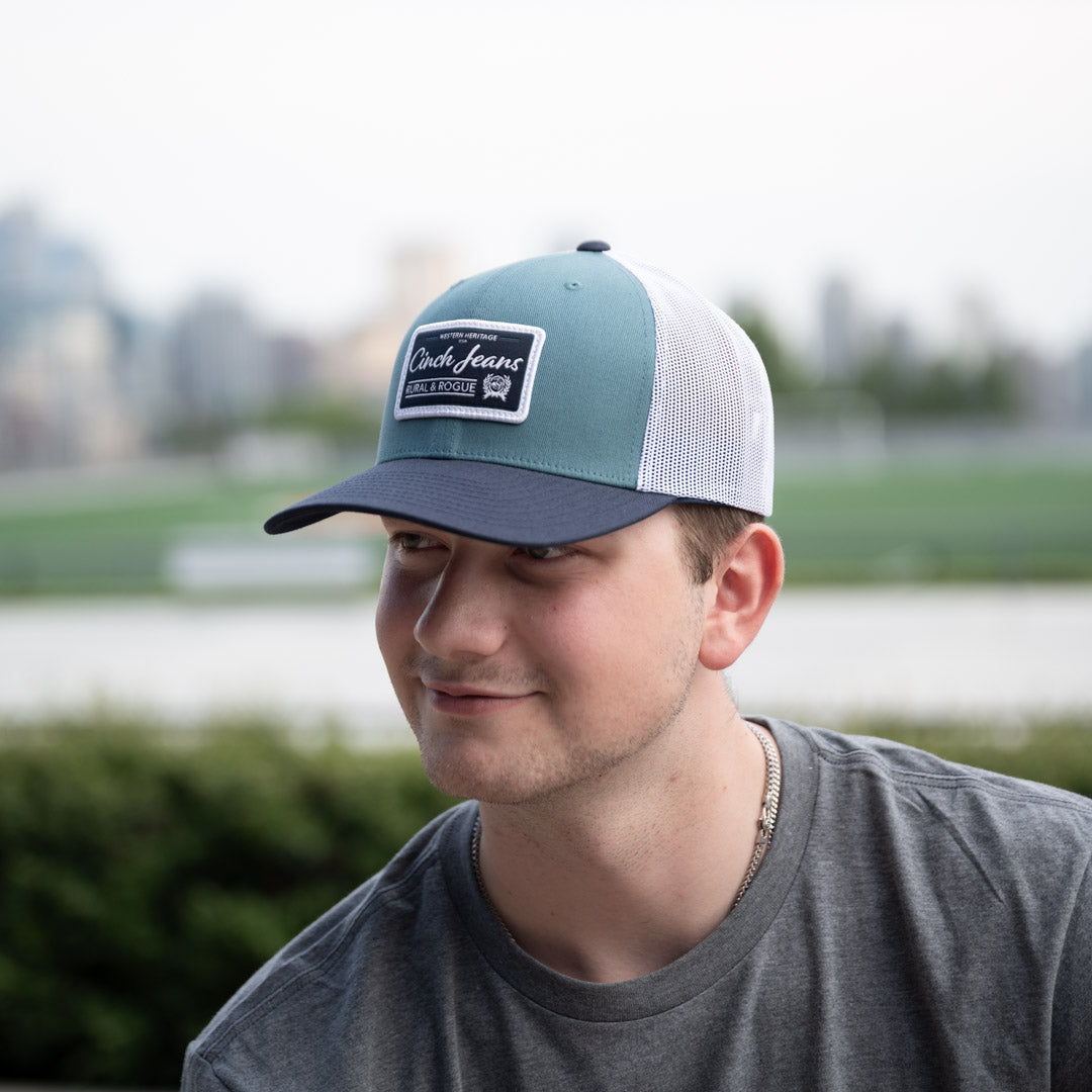 Cinch Unisex Teal Snap Back Cap