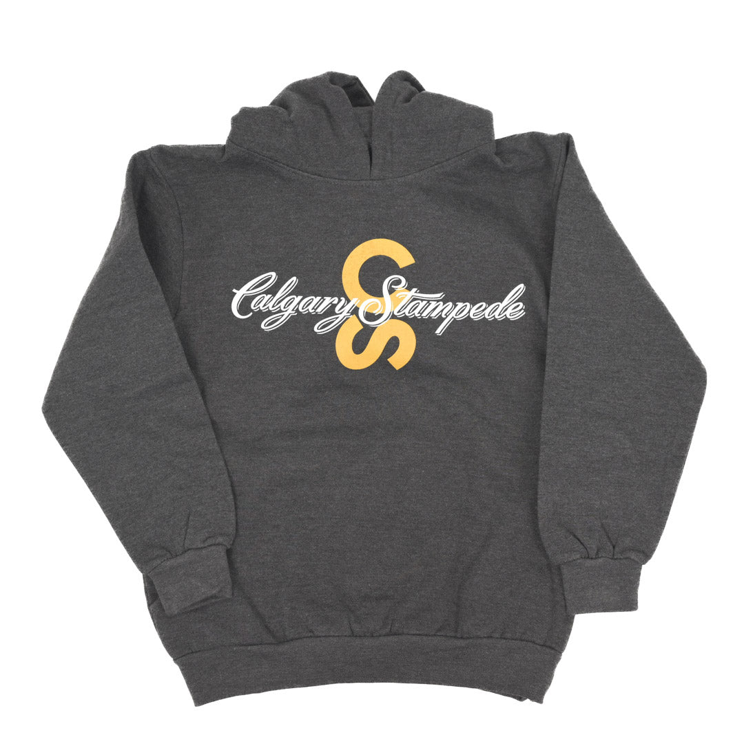 Calgary Stampede Kids' Charcoal CS Logo Hoodie