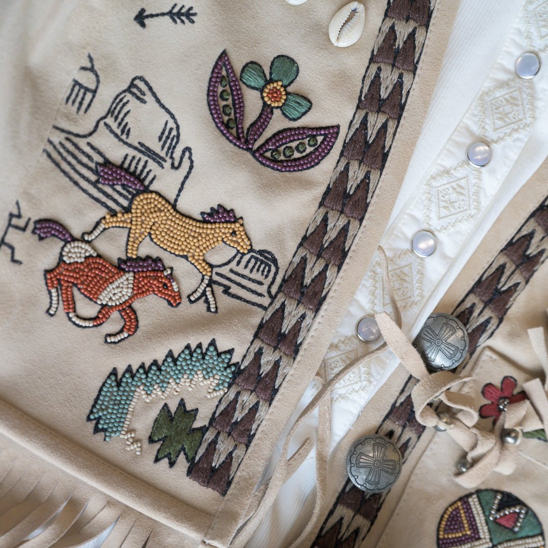 Double D Ranch Women's Sentinel Mesa Leather Vest