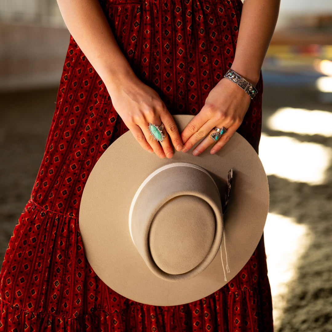 Chapeau de cow-boy en feutre Stetson Batterson pour femme