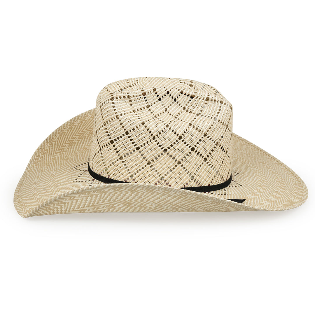 Chapeau de cowboy en paille unisexe Justin Wesley 20X