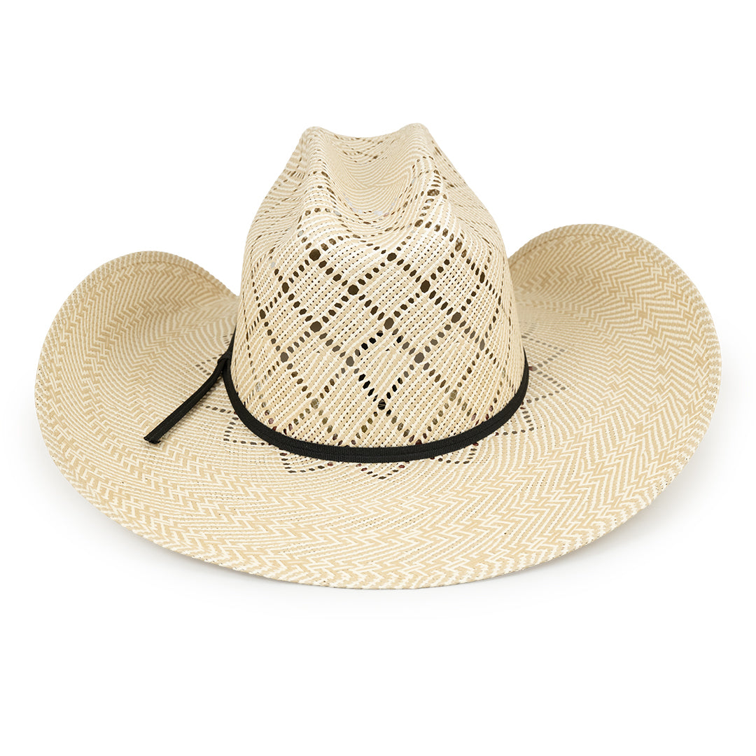 Chapeau de cowboy en paille unisexe Justin Wesley 20X