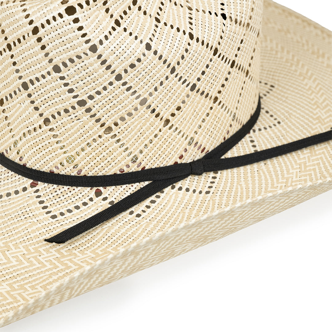 Chapeau de cowboy en paille unisexe Justin Wesley 20X