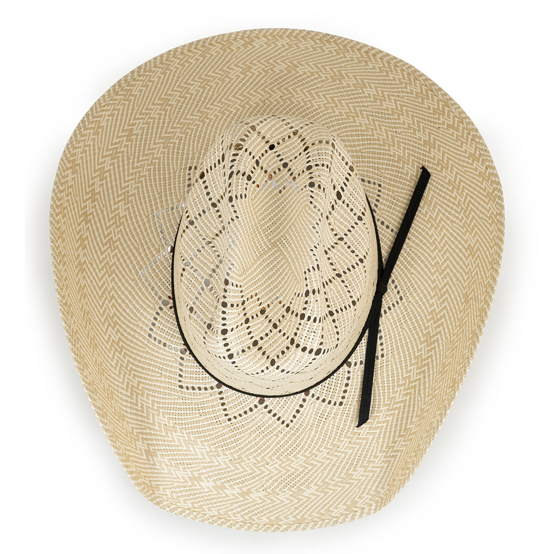 Chapeau de cowboy en paille unisexe Justin Wesley 20X
