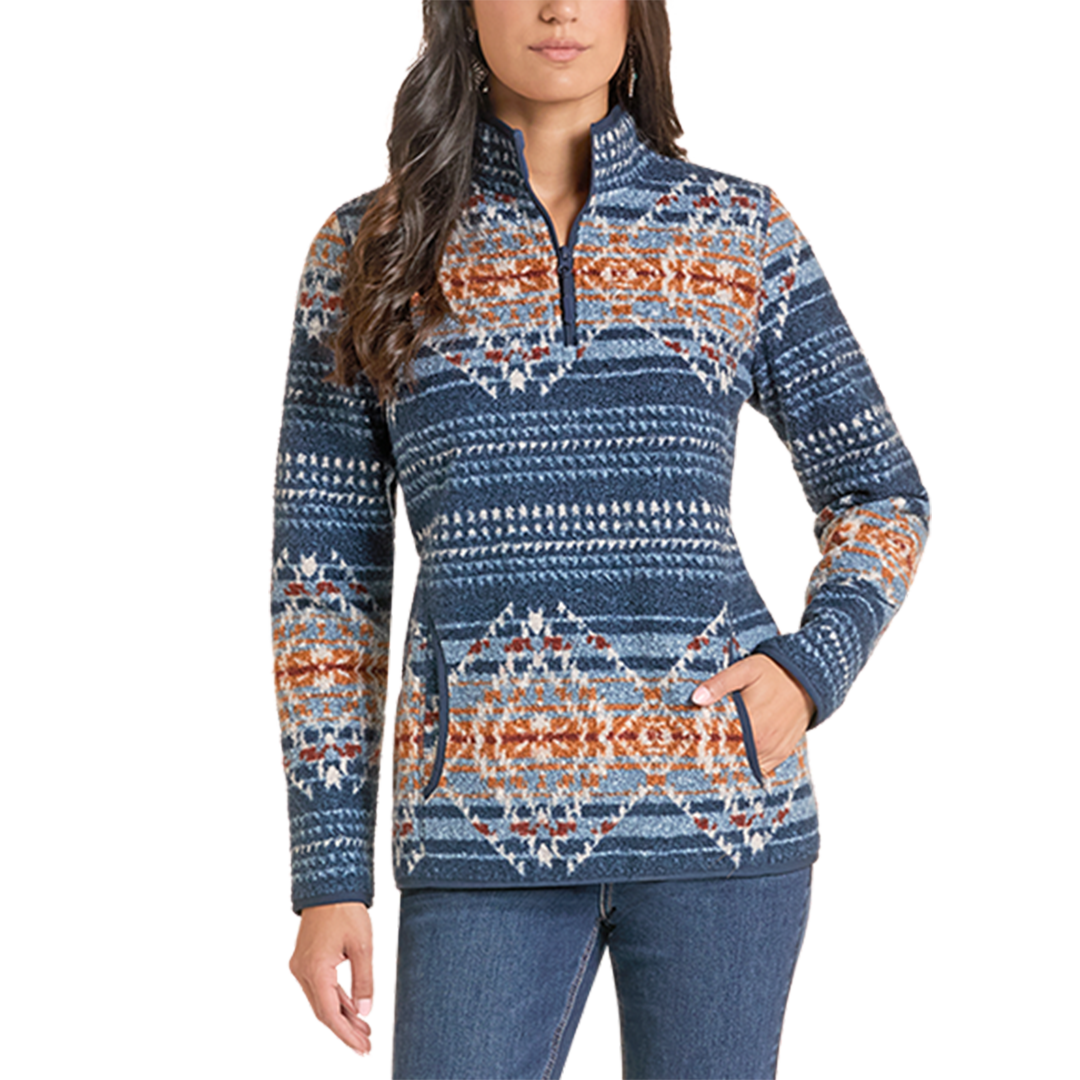 Powder River Outfitters Pull Imprimé Bordure pour Femme