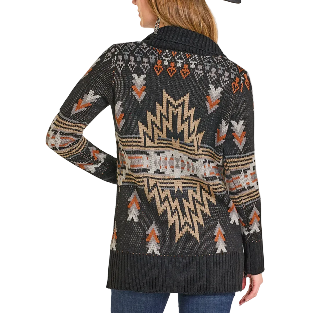 Panhandle Slim Women's Aztec Belted Cardigan