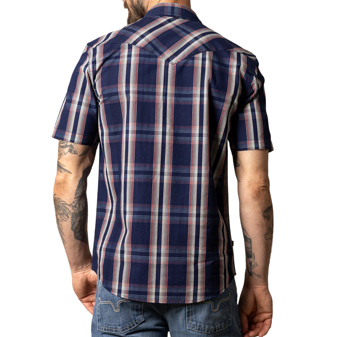 Chemise à boutons-pression à manches longues en flanelle Kimes Ranch Biggie pour homme