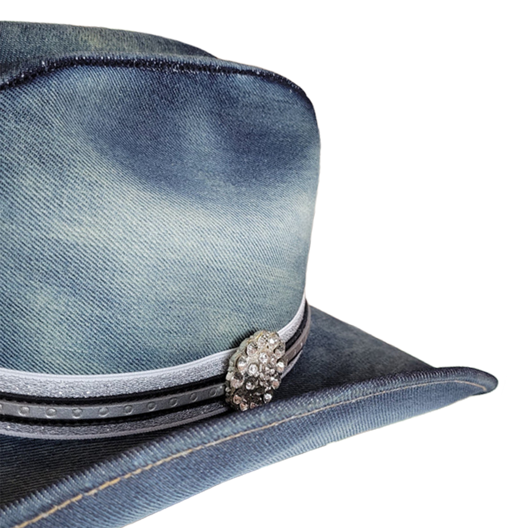 Bullhide Hats Unisex Born To Shine Denim Cowboy Hat