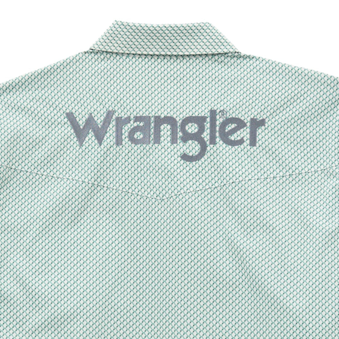 Wrangler Men's Logo Long Sleeve Snap Shirt