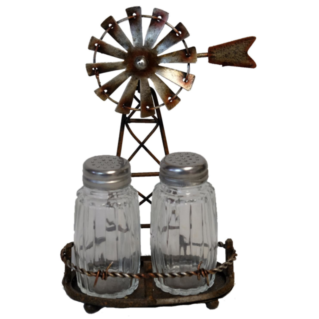 De Leon Windmill Salt and Pepper Holder