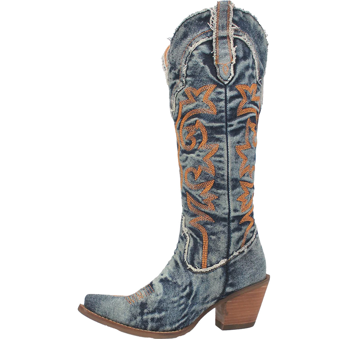 Bottes en jean Texas Tornado de Dingo pour femme