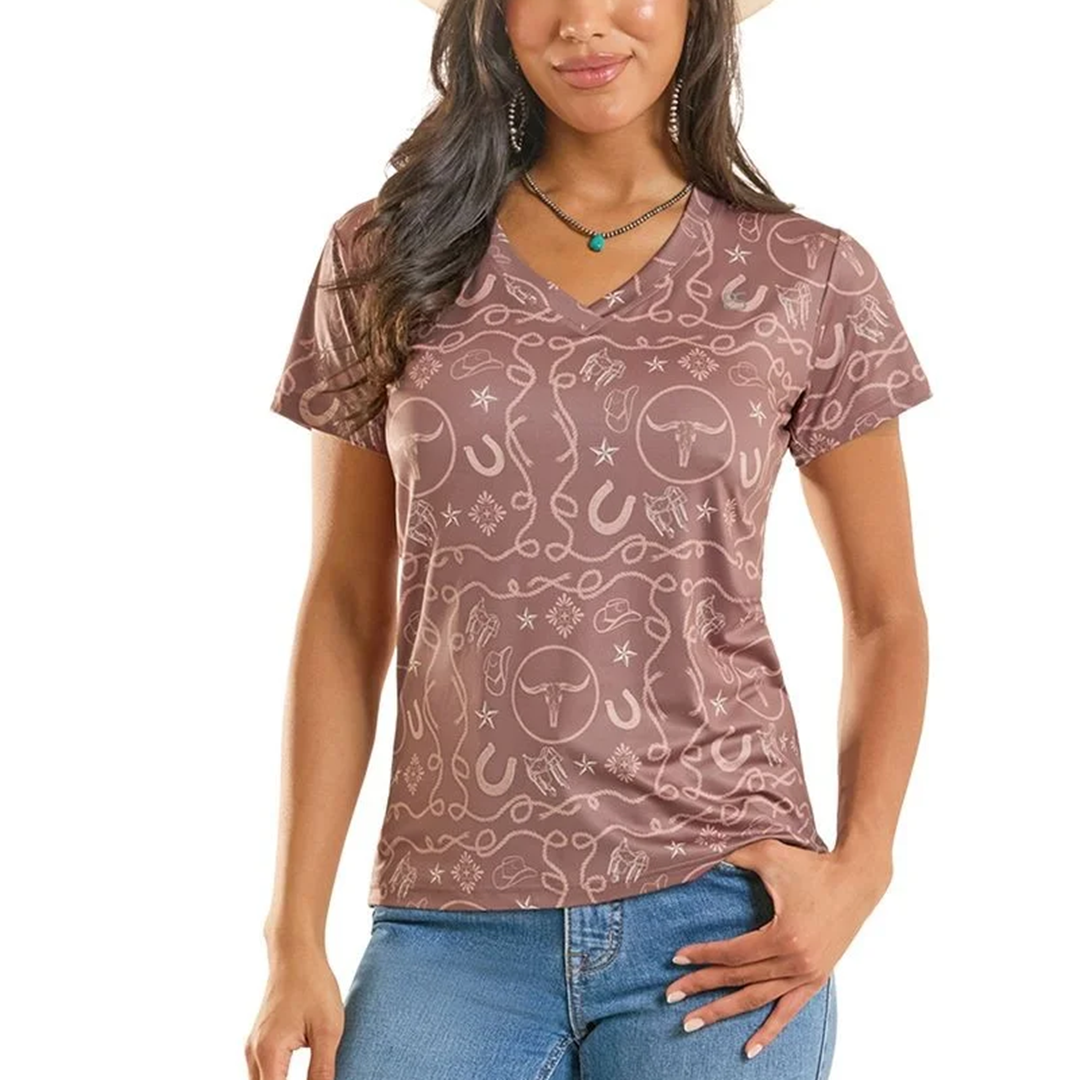 Panhandle Slim Women's Western Print Performance T-Shirt