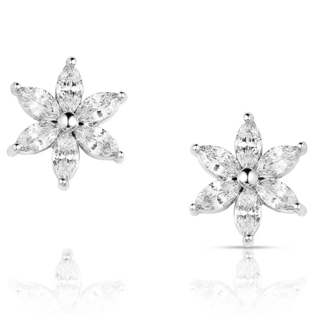 Boucles d'oreilles en cristal Floral Cheer de Montana Silversmiths