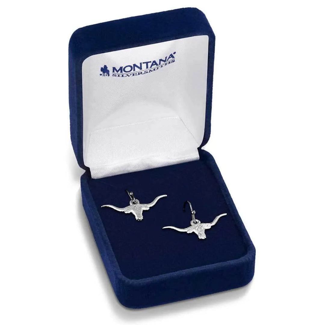 Montana Silversmith's Women's Out West Longhorn Earrings