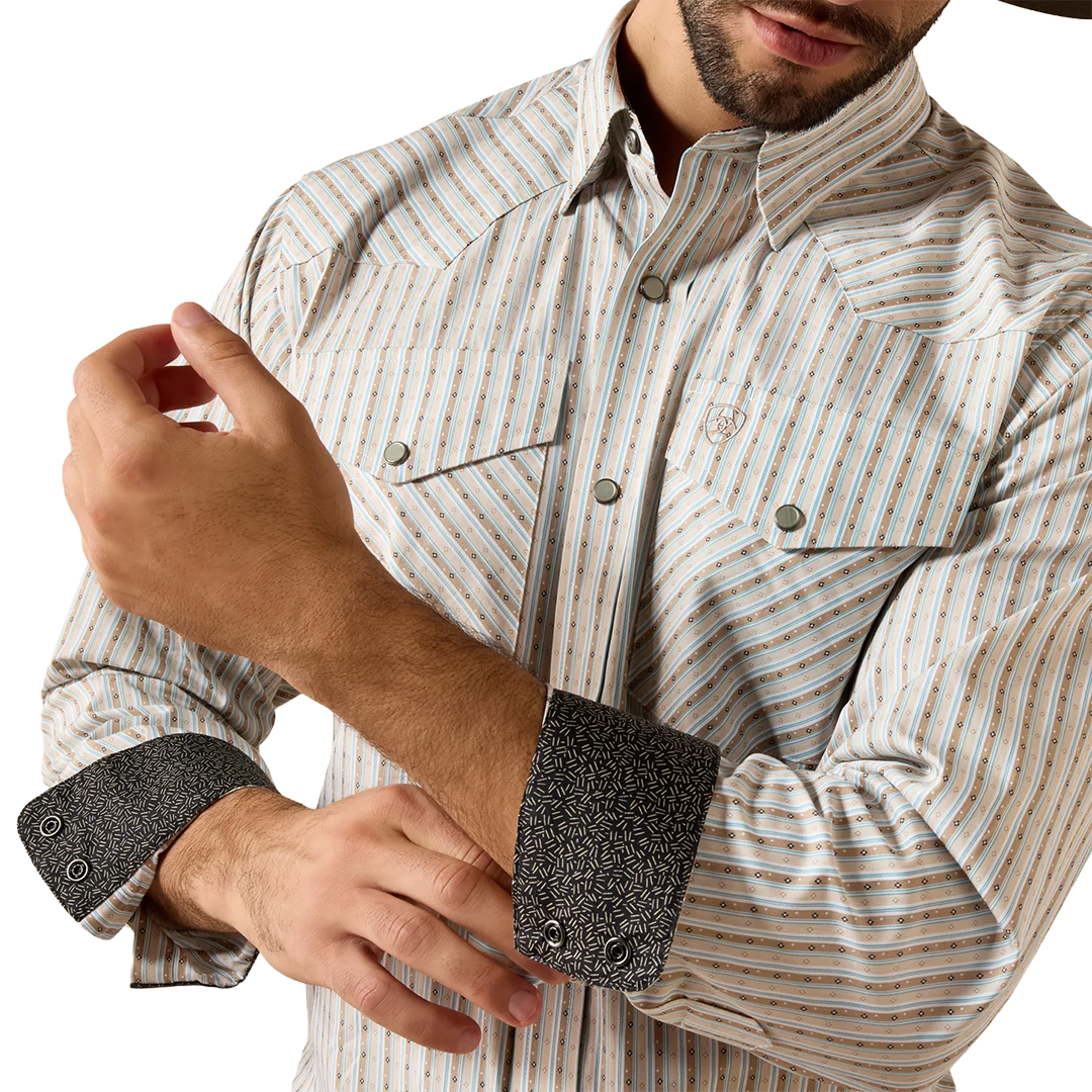 Ariat Men's Wrinkle Free Burnard Long Sleeve Snap Shirt