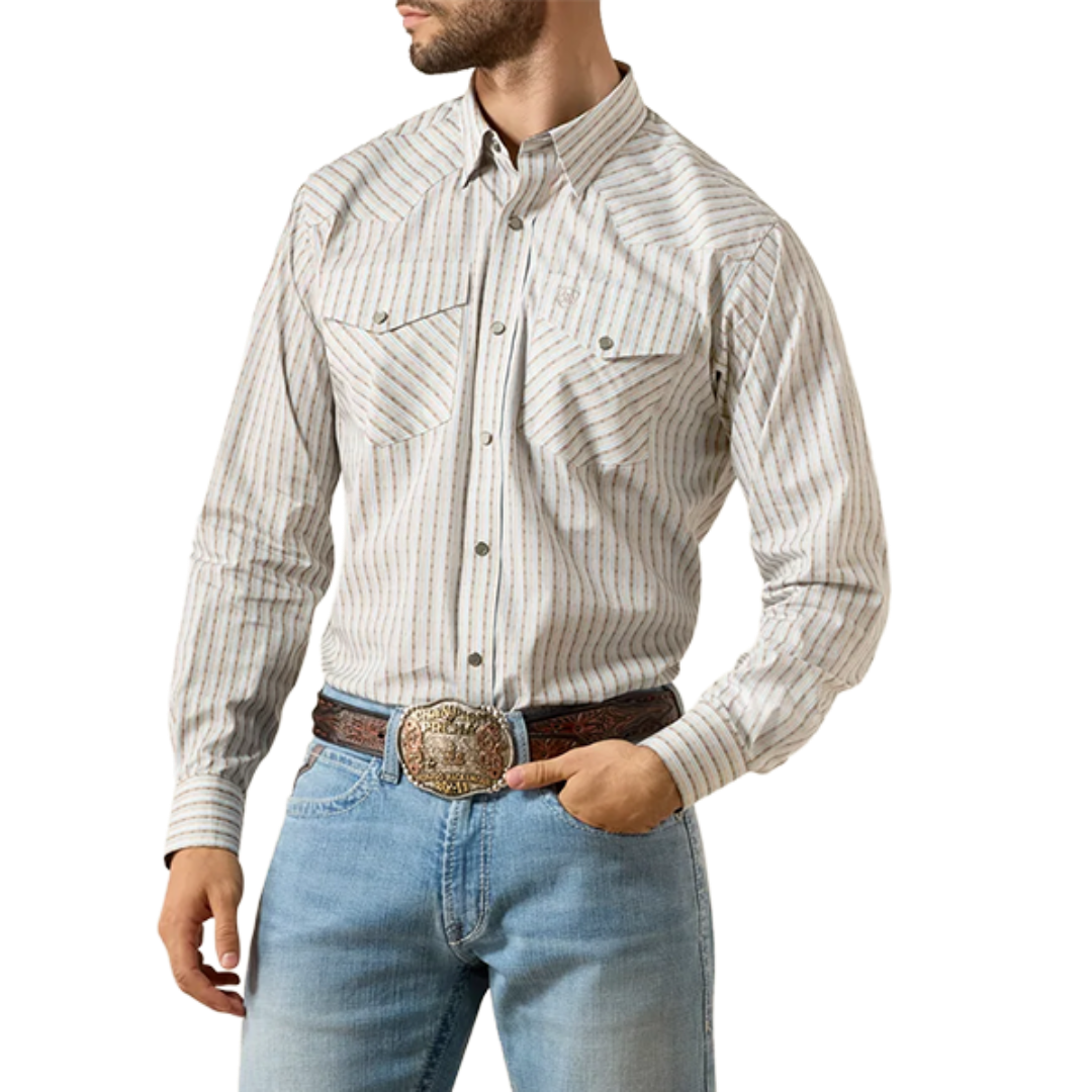 Ariat Men's Wrinkle Free Burnard Long Sleeve Snap Shirt