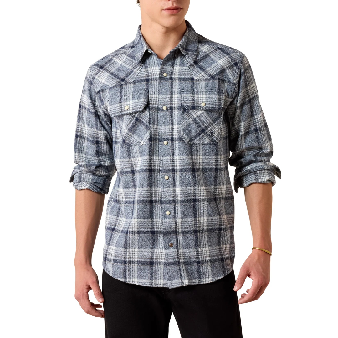 Chemise boutonnée à manches longues avec logo Ariat pour homme