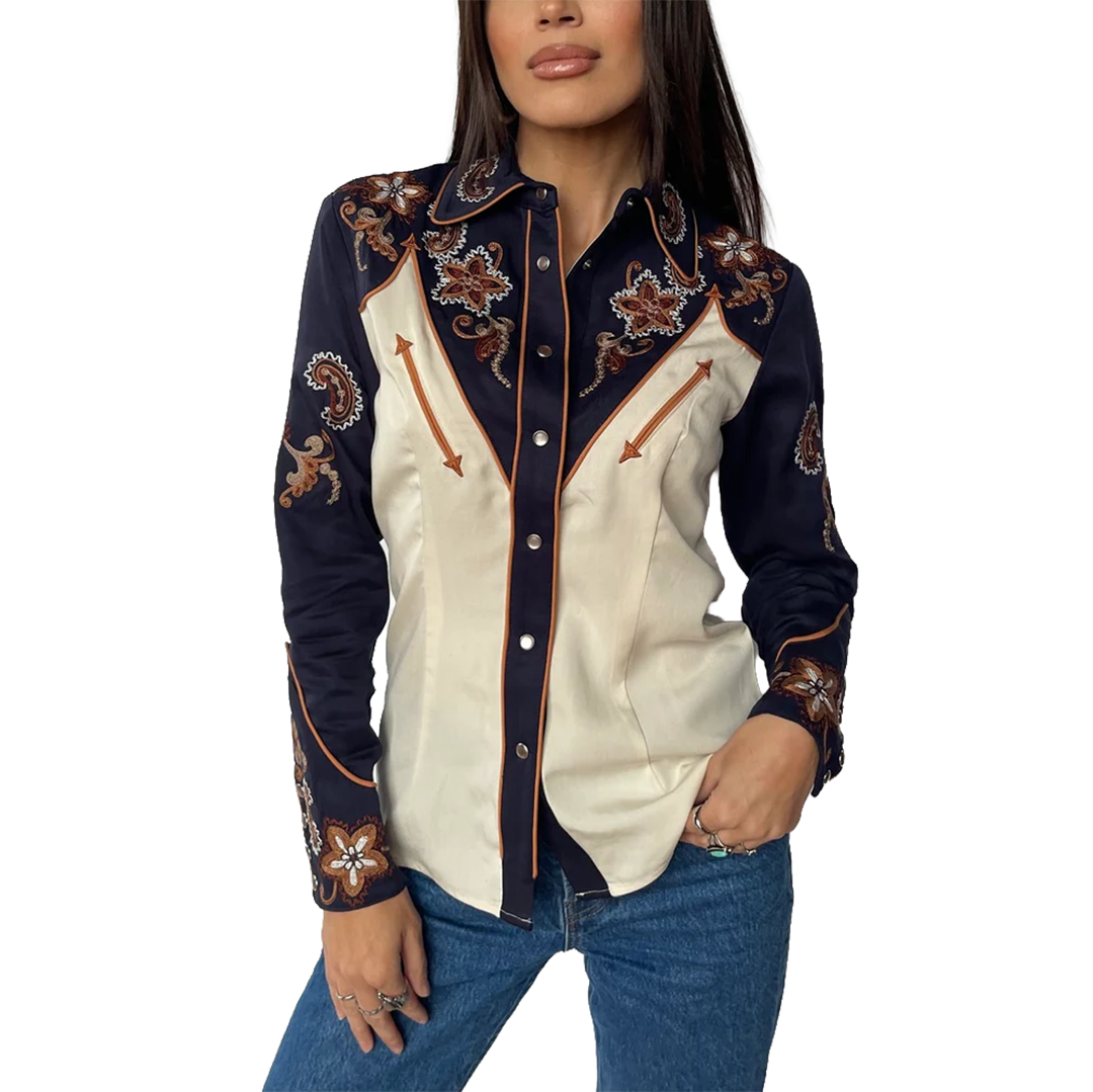 H Bar C Women's Aspen Long Sleeve Snap Shirt