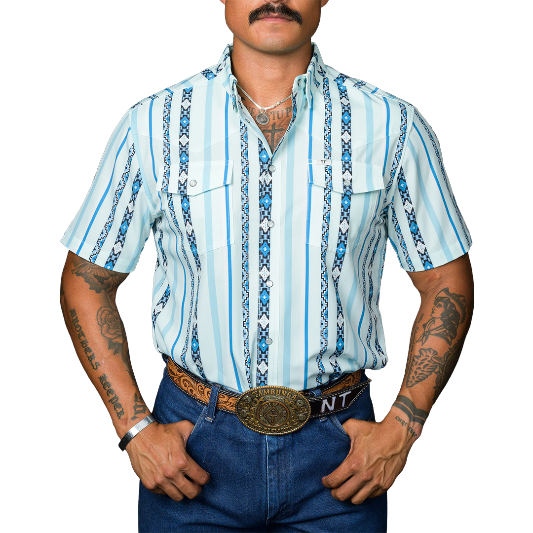 Ferrell Men's The Post Short Sleeve Snap Shirt
