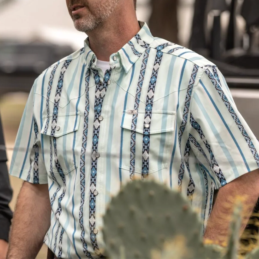 Ferrell Men's The Post Short Sleeve Snap Shirt