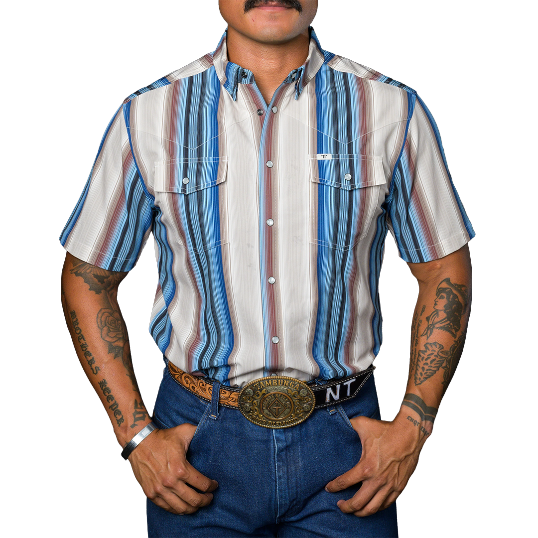 Chemise boutonnée à manches courtes Ariat Pro Series Cal Classic Fit pour homme