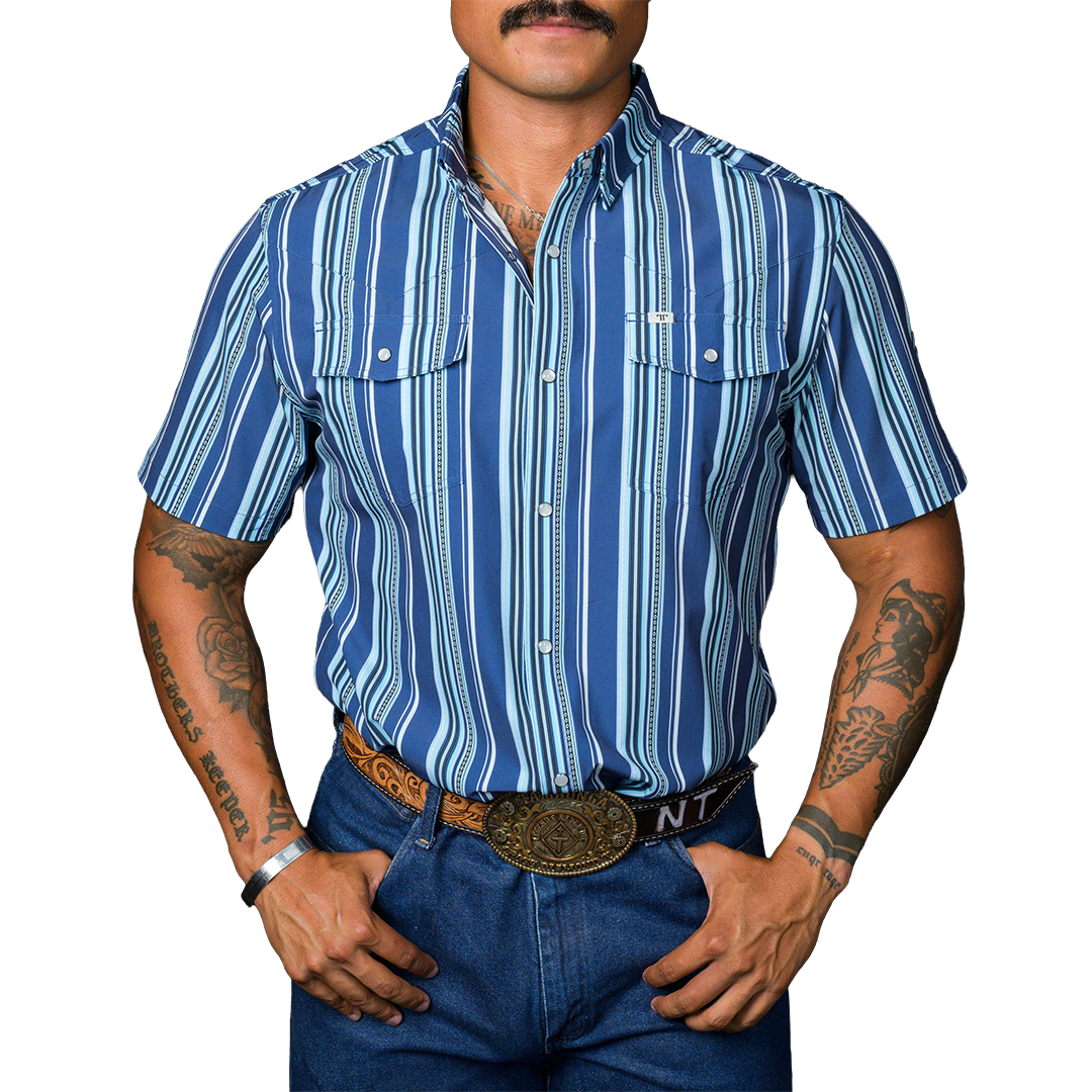 Ferrell Men's The James Short Sleeve Snap Shirt