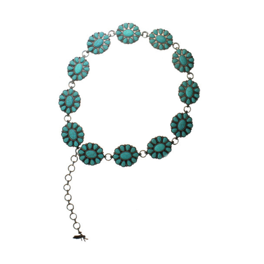 Angel Ranch Women's Flower Conchos Belt