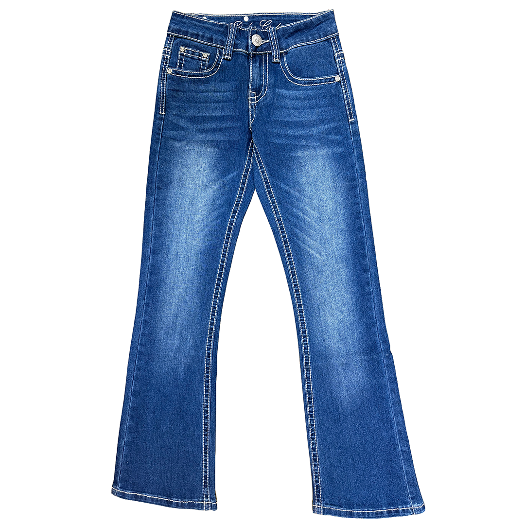 Rodeo Girl Girls' Dreamcatch Embroidery Bootcut Jeans