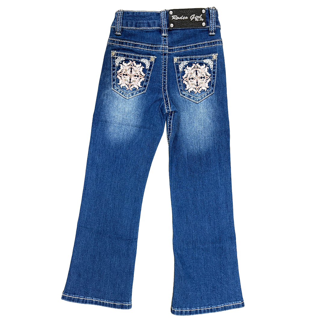 Rodeo Girl Toddler Girls' Southwest Embroidery Bootcut Jeans