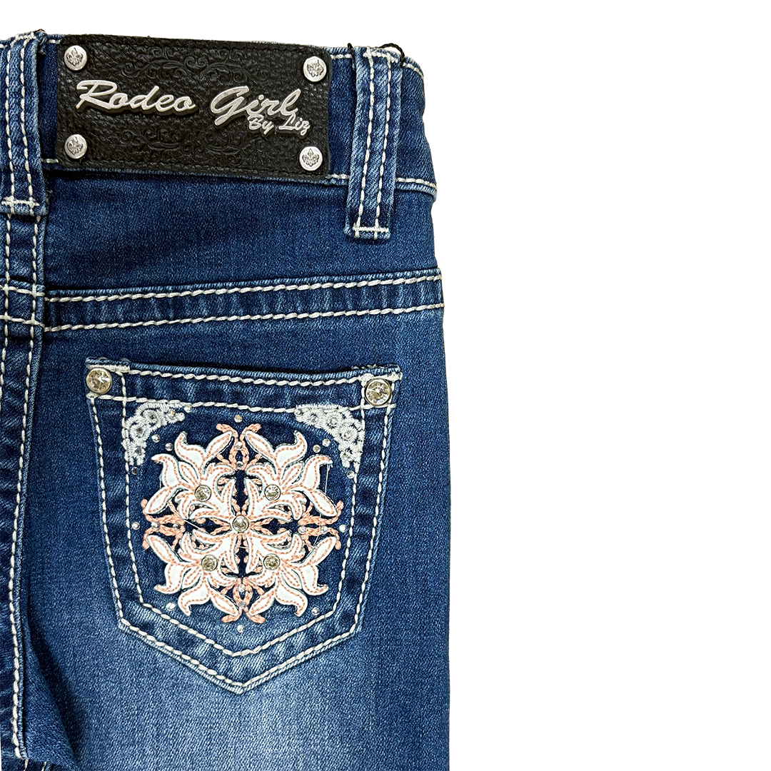 Rodeo Girl Toddler Girls' Southwest Embroidery Bootcut Jeans
