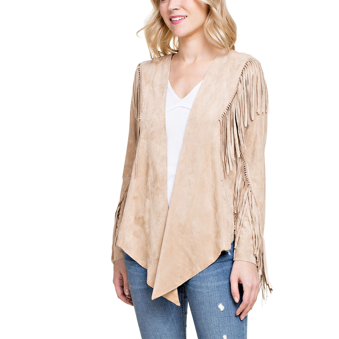 Vocal Women's Suede Fringe Jacket