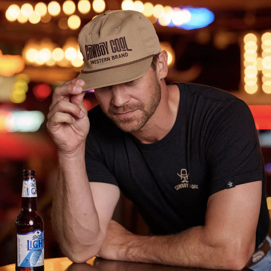 Cowboy Cool Men's Wave Rider Rope Snap Back Cap