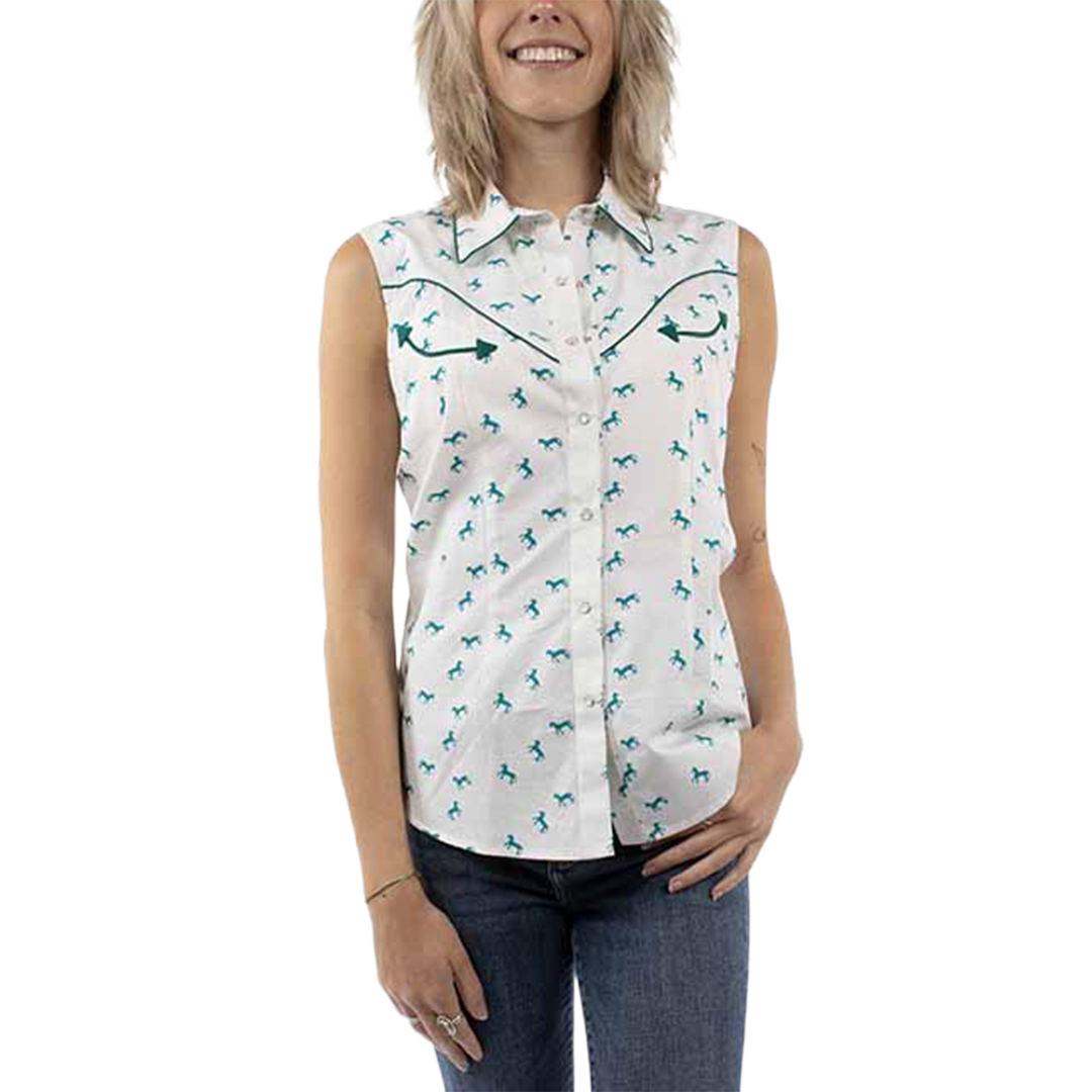 Chemise à franges et à boutons-pression pour femme Scully Rodéo