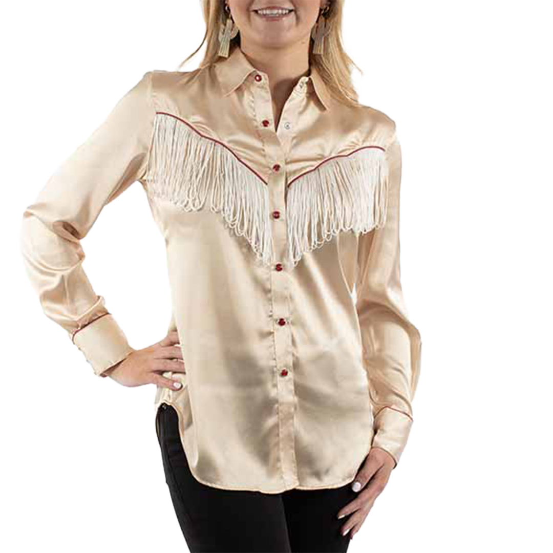 Scully Women's Rodeo Fringe Snap Shirt