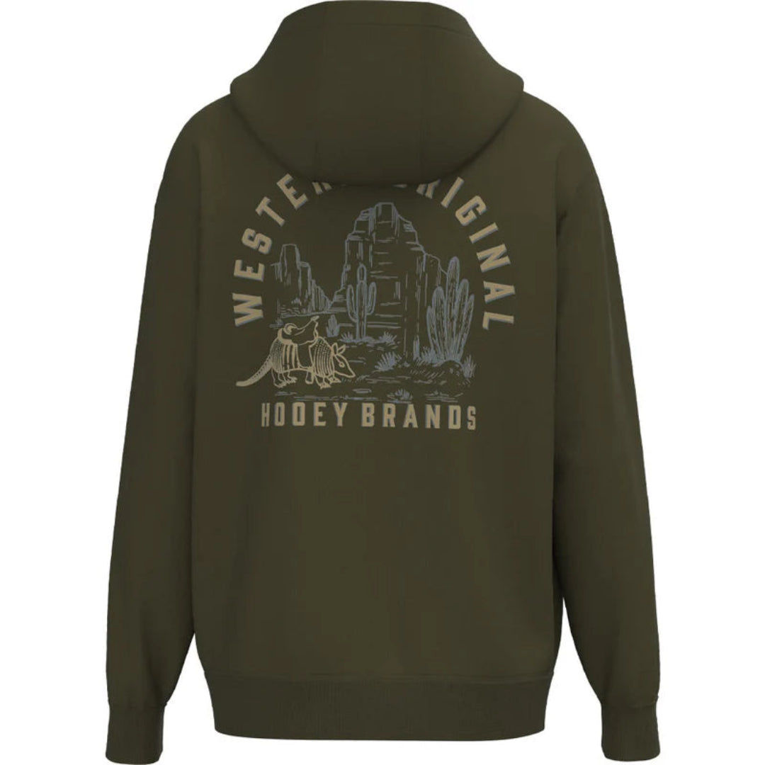 Hooey Brands Men's Desert Dillo Western Original Landscape Logo Hoody