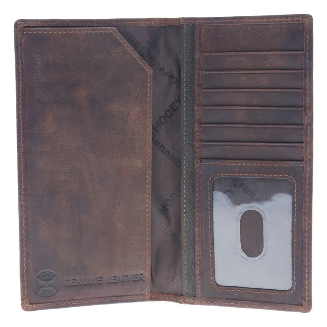 Portefeuille de rodéo Hooey pour homme en cuir tressé Whip