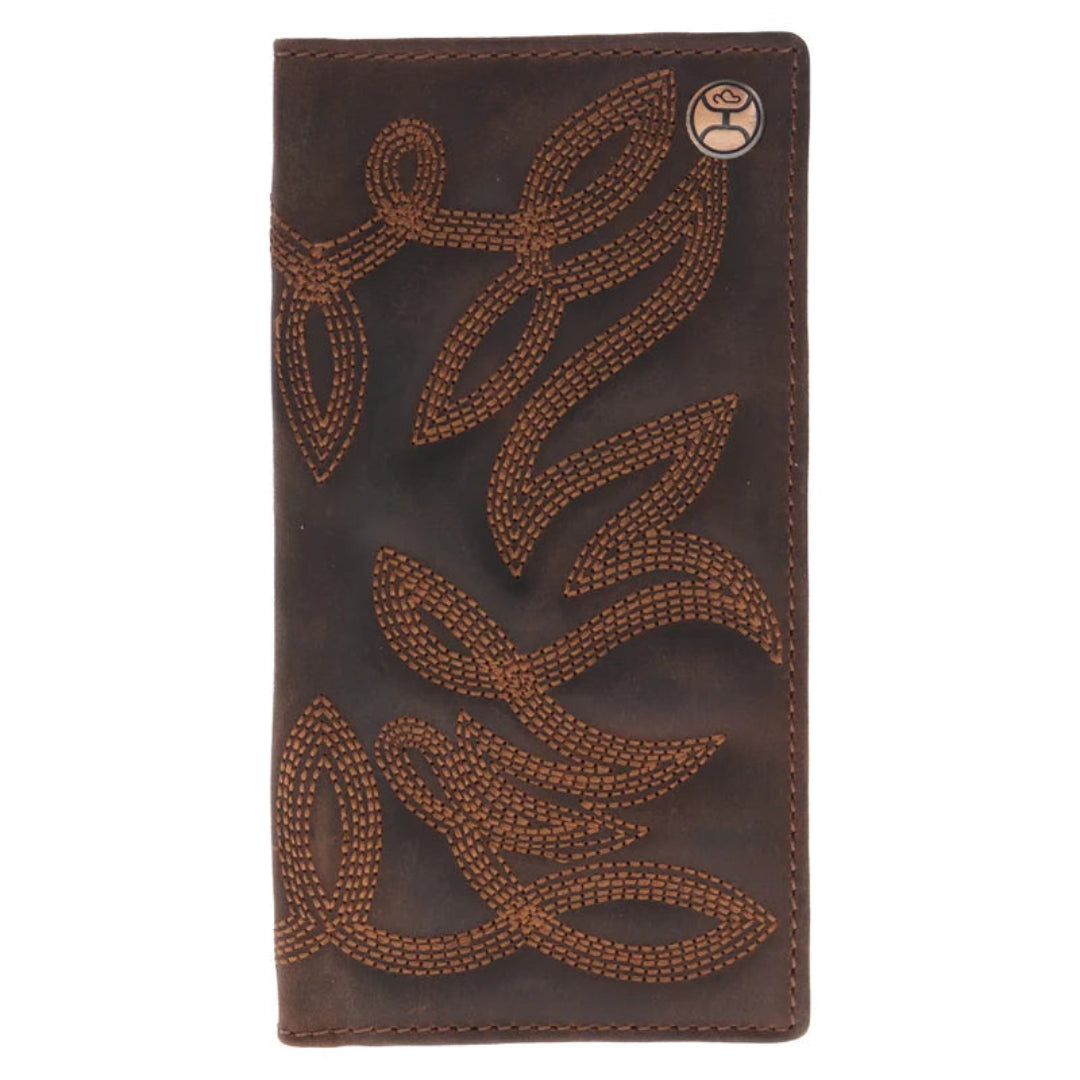 Portefeuille de rodéo Hooey pour homme en cuir tressé Whip