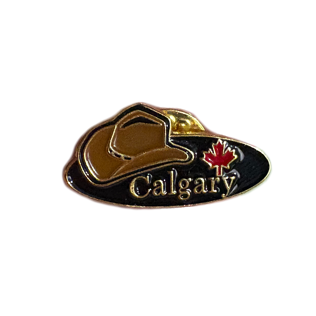 Postcard Souvenirs CowBoy Hat Lapel Pin