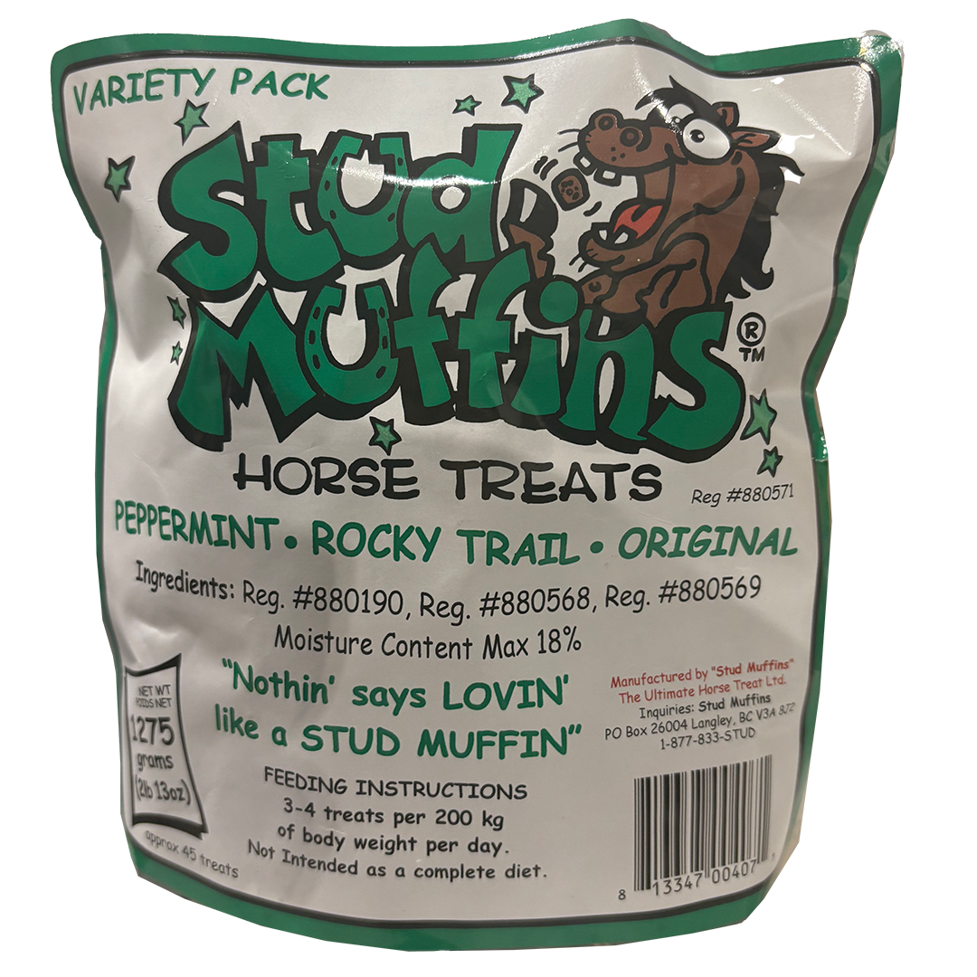 Friandises pour chevaux Stud Muffins - Seau 3 saveurs